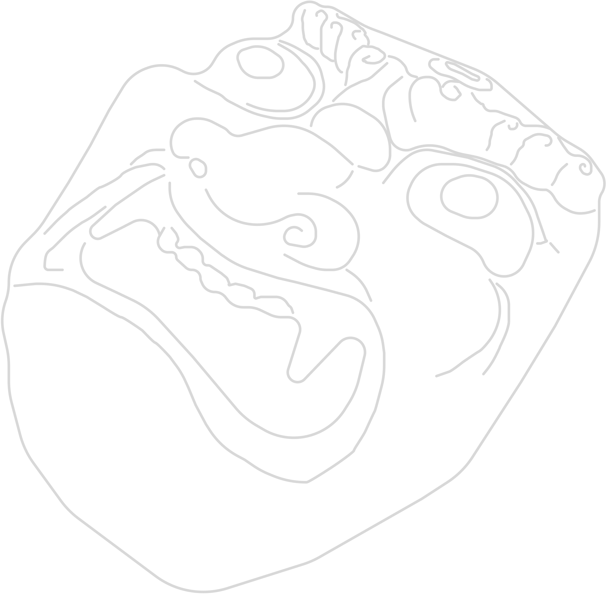 Mask line illustration