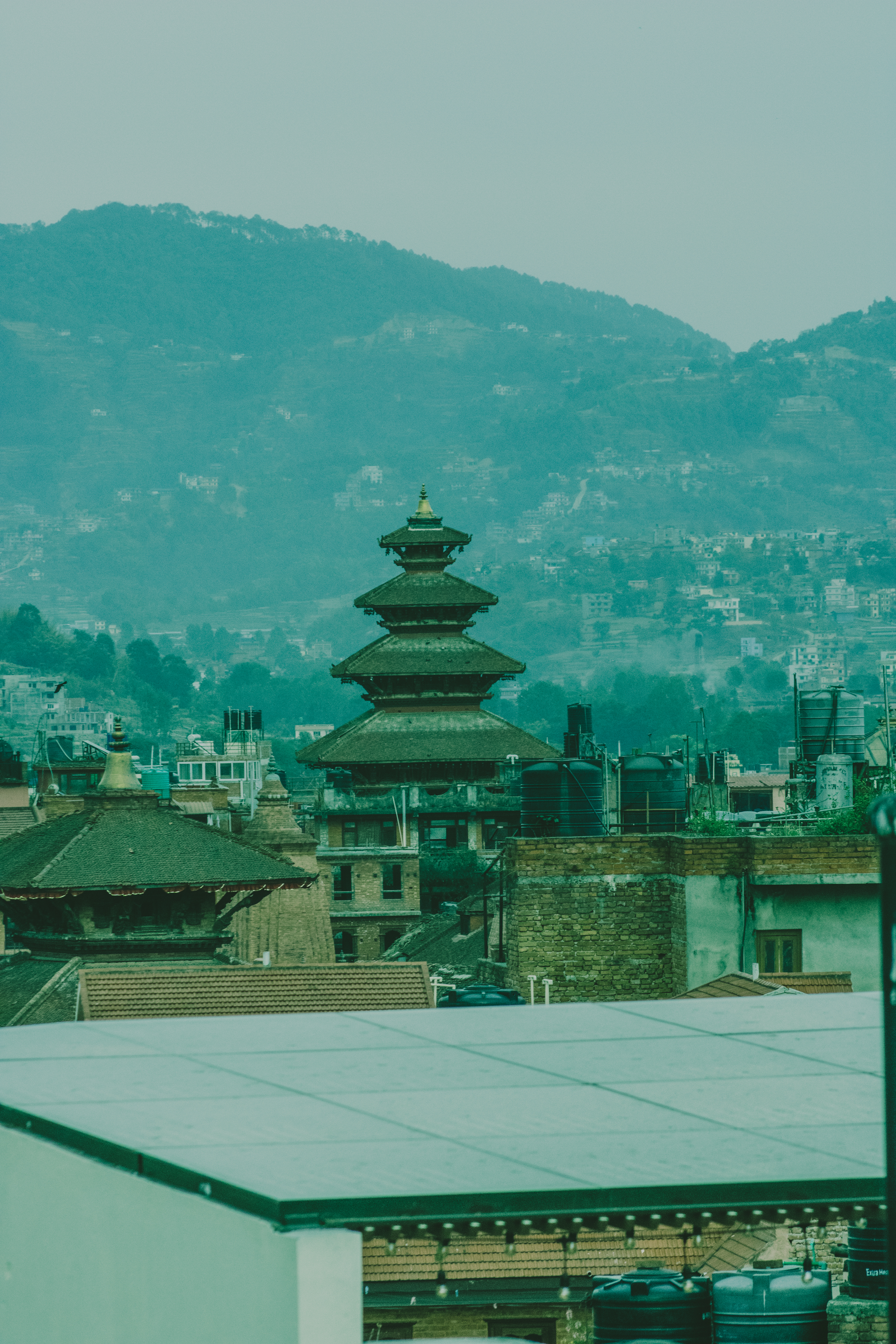 A picture of Nayatpola (five story temple) in my hometown Bhaktapur, Nepal.