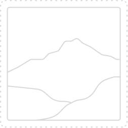 Line illustration of a landscape painting with moon and hills